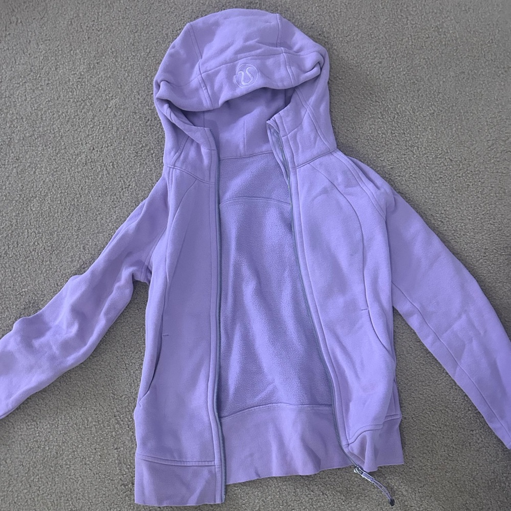 Purple Lululemon full zip scuba - size 4 - Picture 1 of 4